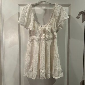 Isabelle's Cabinet White Eyelet mini dress, Size S